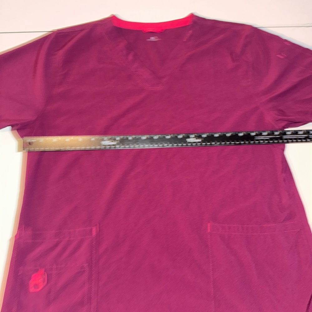 Carhartt Force Women’s Scrub Top Medical Top Purple/Magenta Size XL - Picture 7 of 15